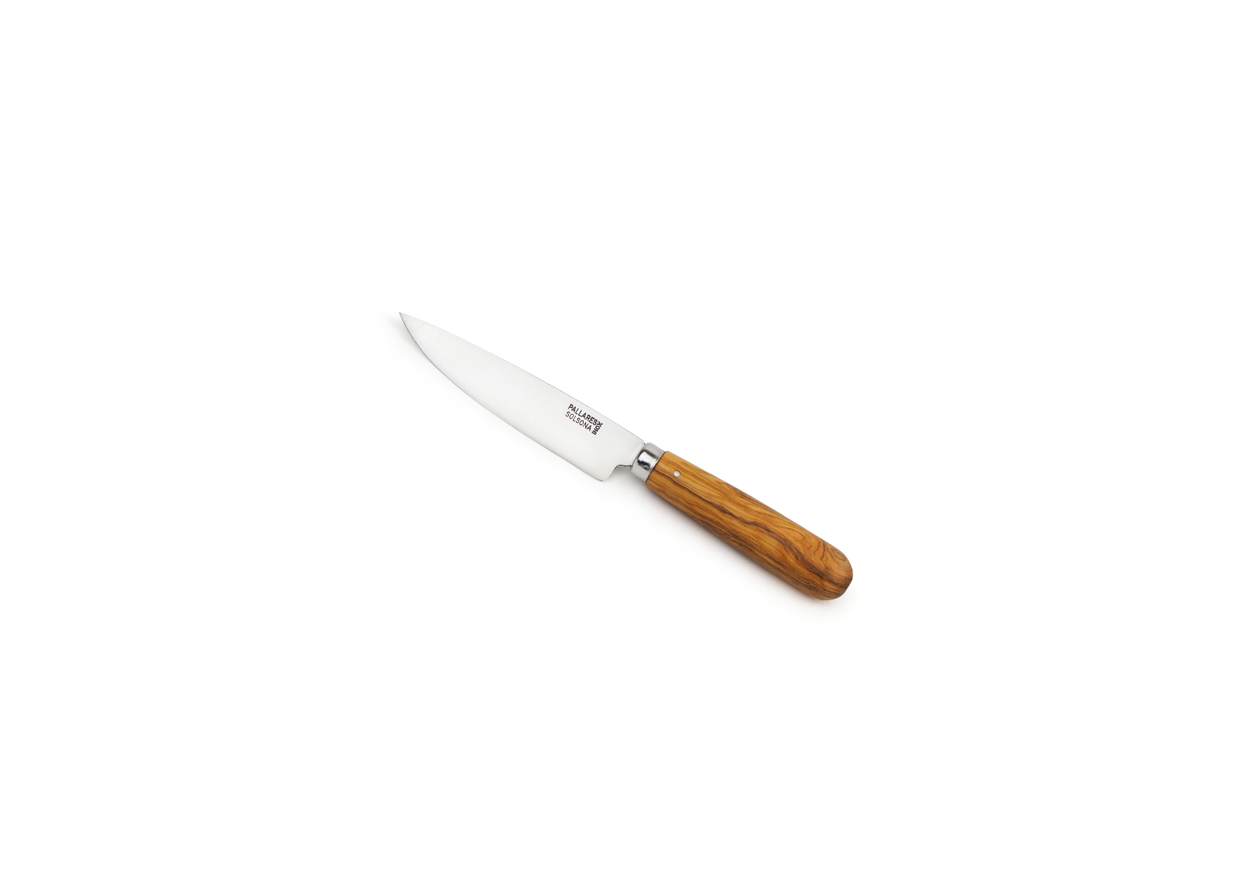 Cuchillo INOX 8 cm mango redondo de olivo - Pallarès
