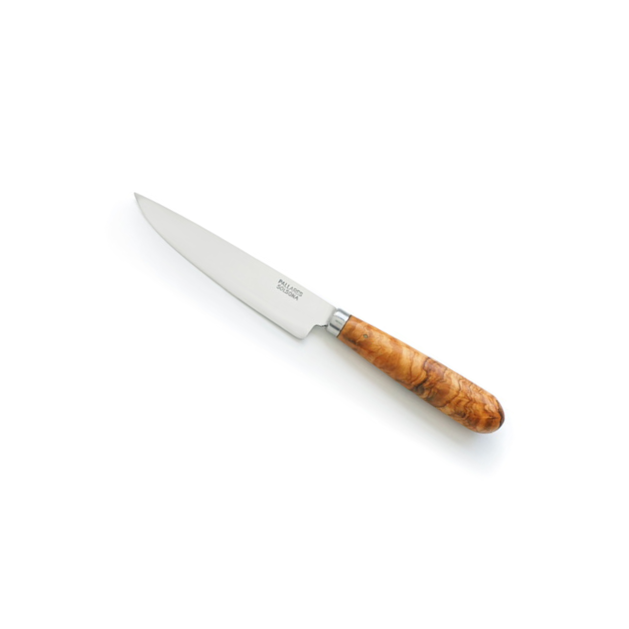 Cuchillo INOX 8 cm mango redondo de olivo - Pallarès