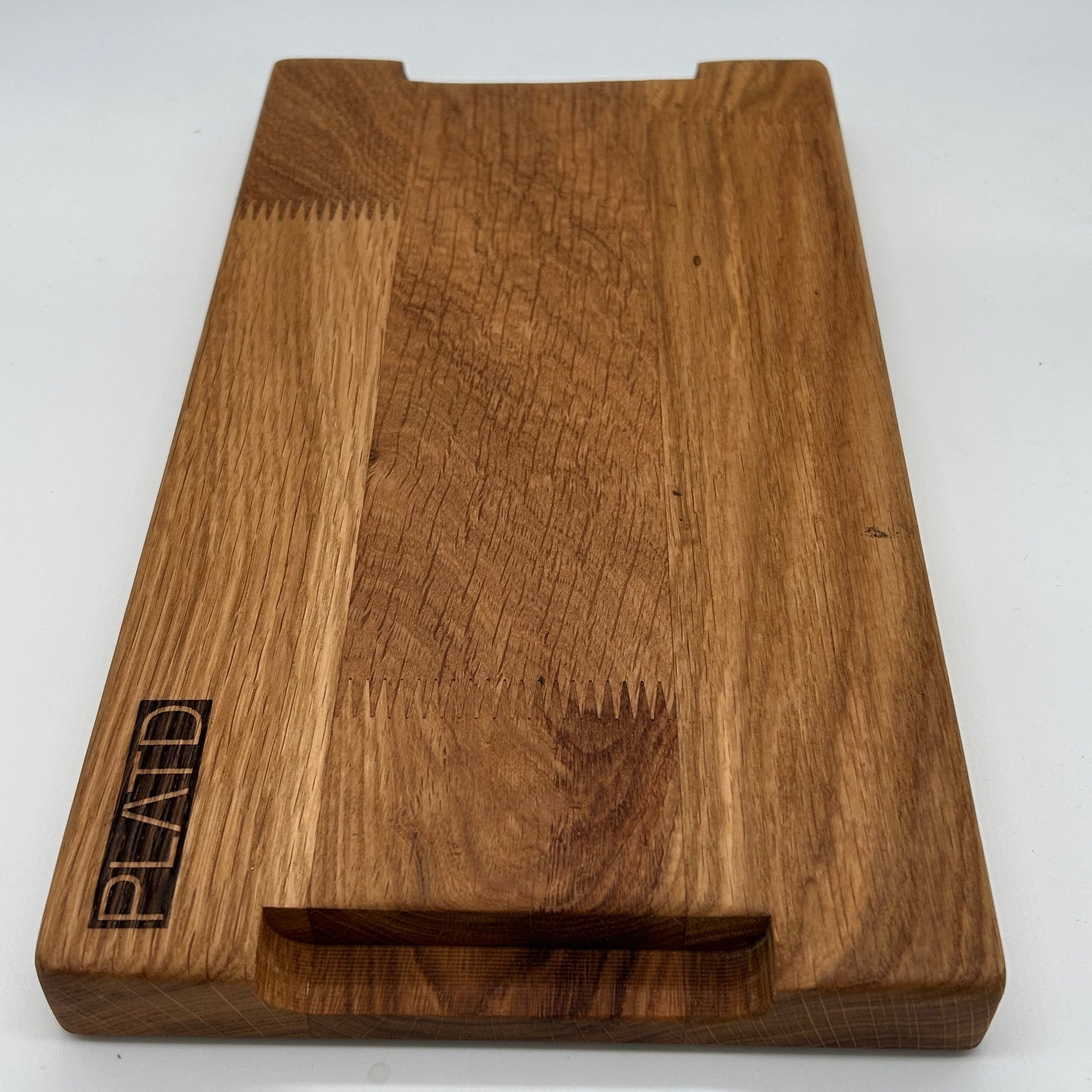 Dúo PLATD rectangular - Tabla de Roble + piedra