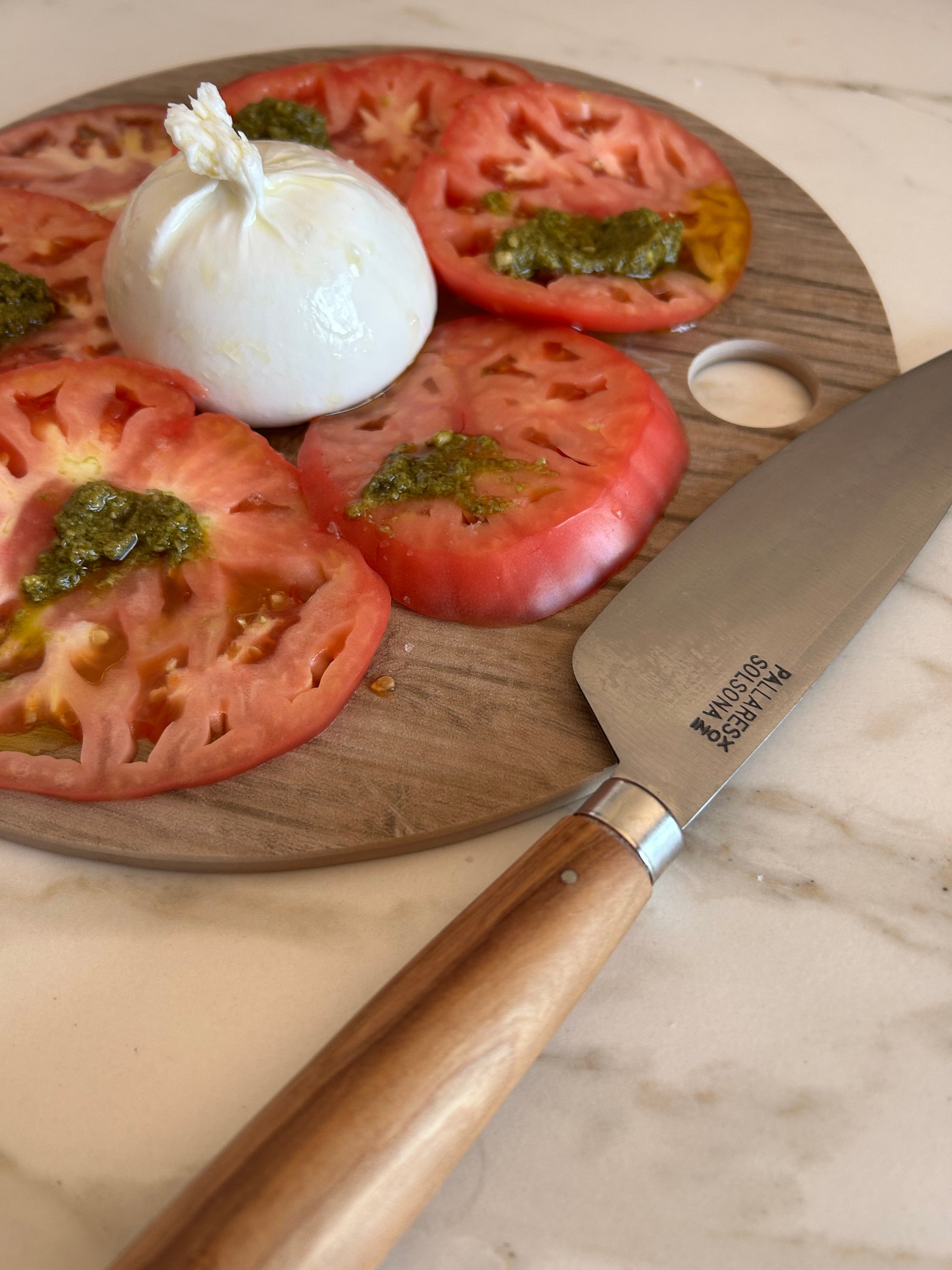 Cuchillo Pallarès cocina con Mango redondo de Olivo