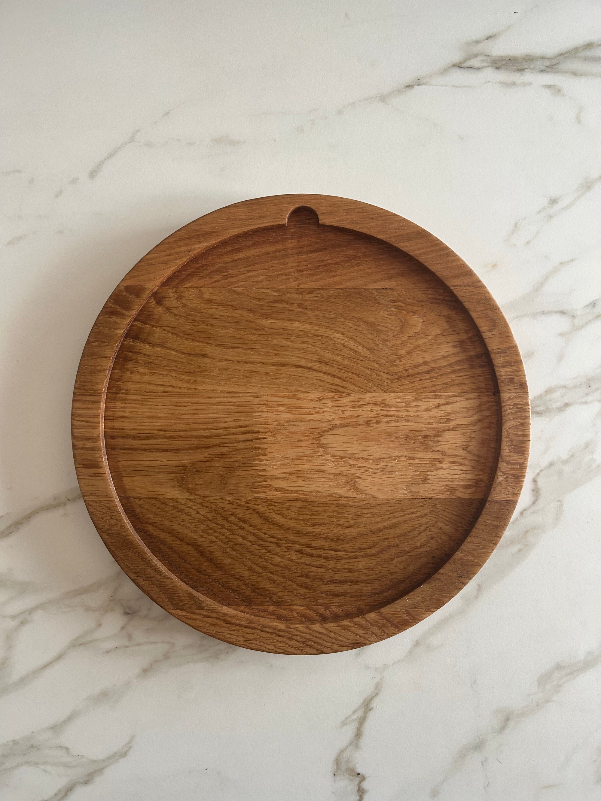 Dúo PLATD redondo maxi - Tabla de Roble + piedra