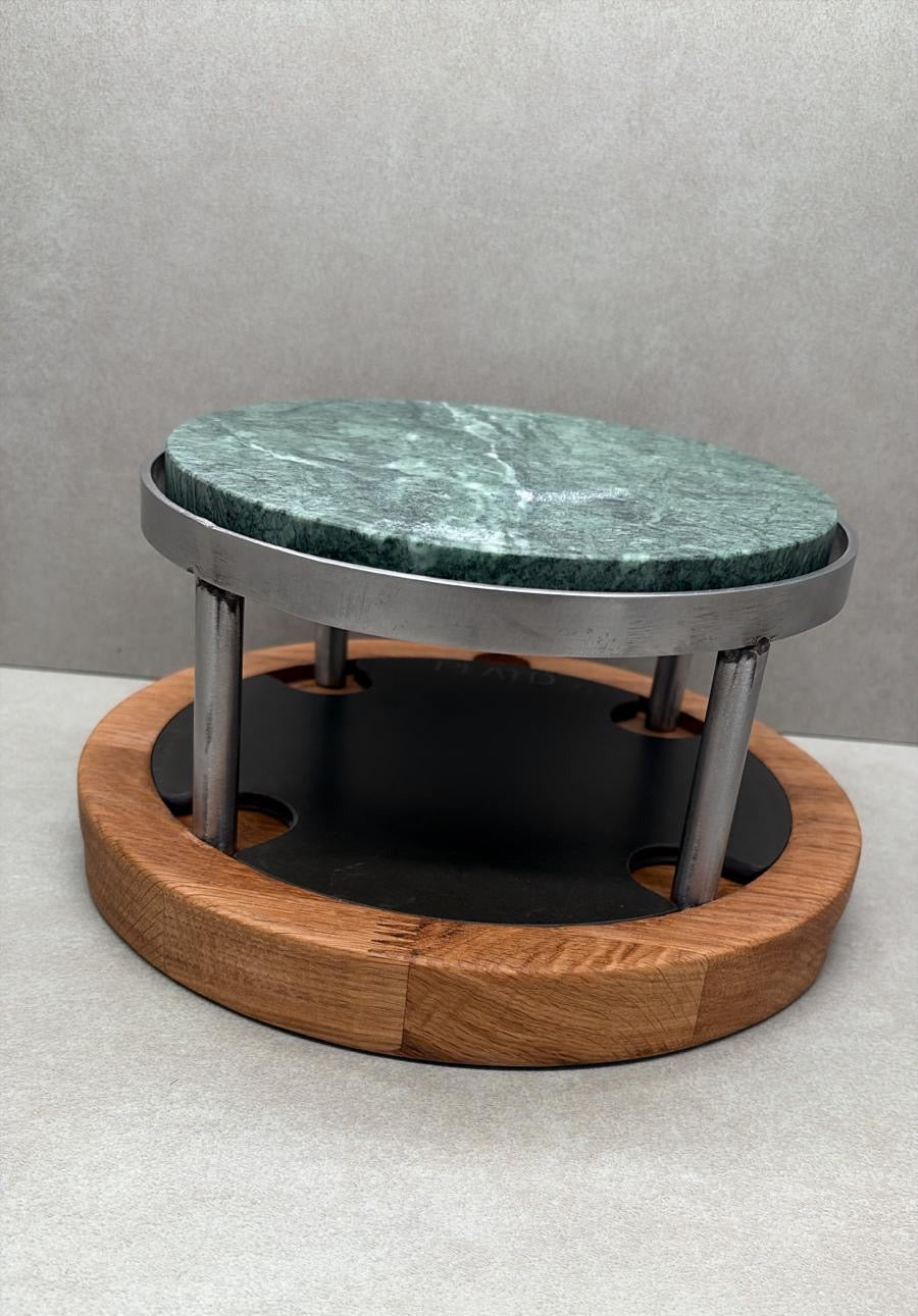 Piedra grill para asar redonda