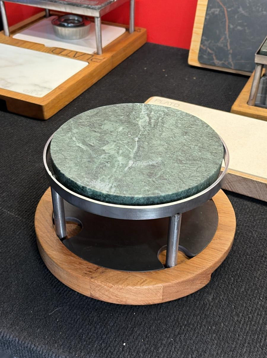 Piedra grill para asar redonda