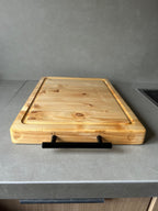Tabla de madera de Abeto con manetas