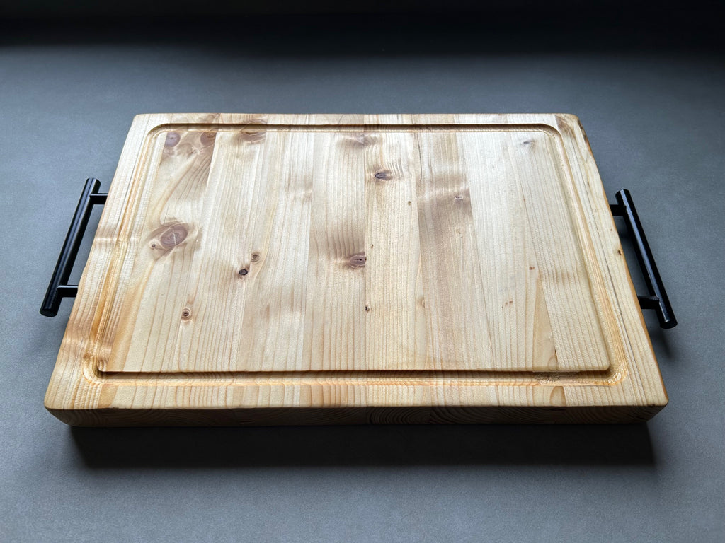 Tabla de madera de Abeto con manetas