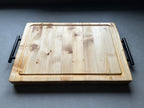 Tabla de madera de Abeto con manetas