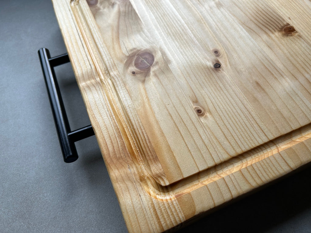 Tabla de madera de Abeto con manetas