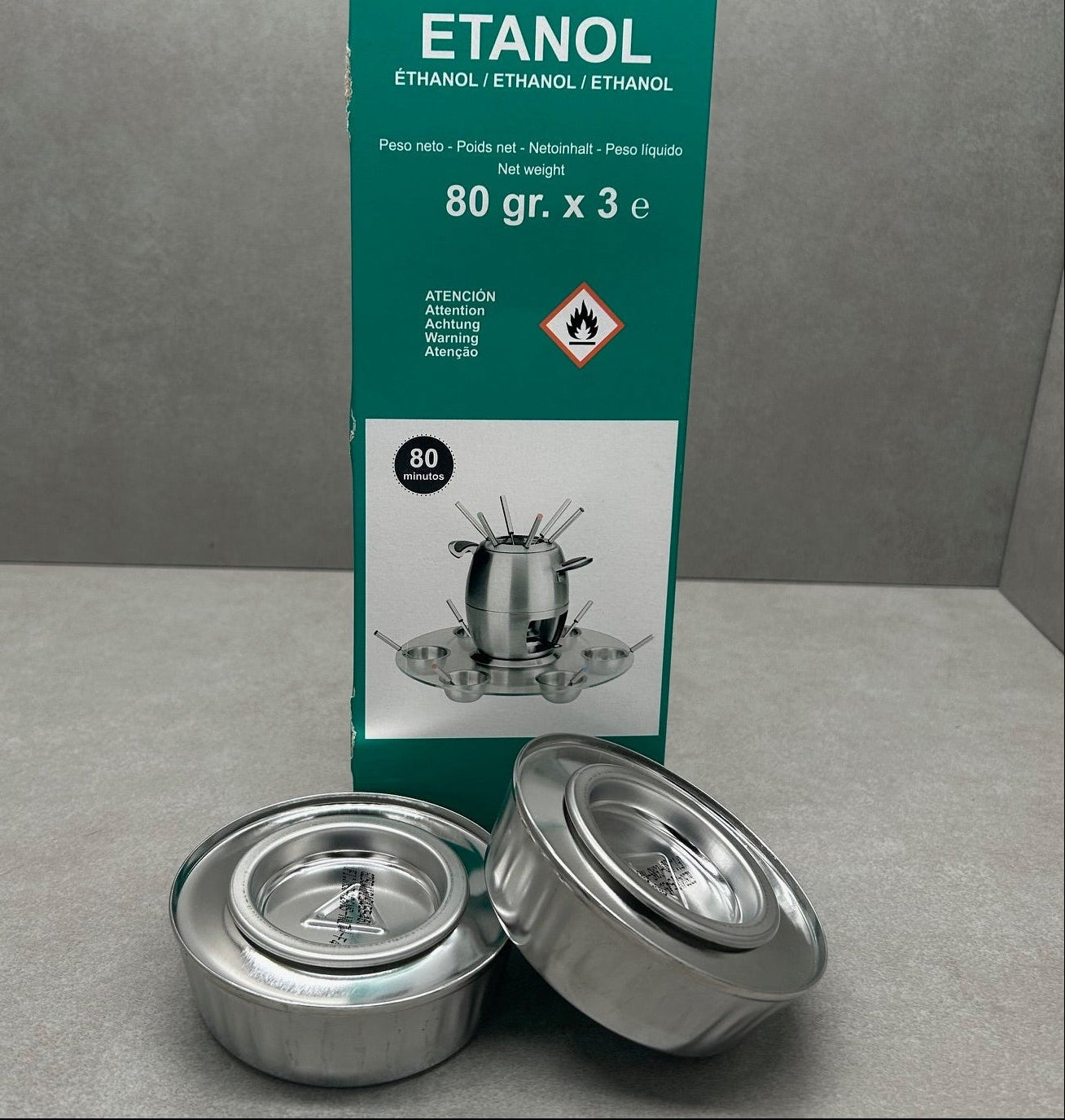 Quemador combustible en lata — Pack de 3