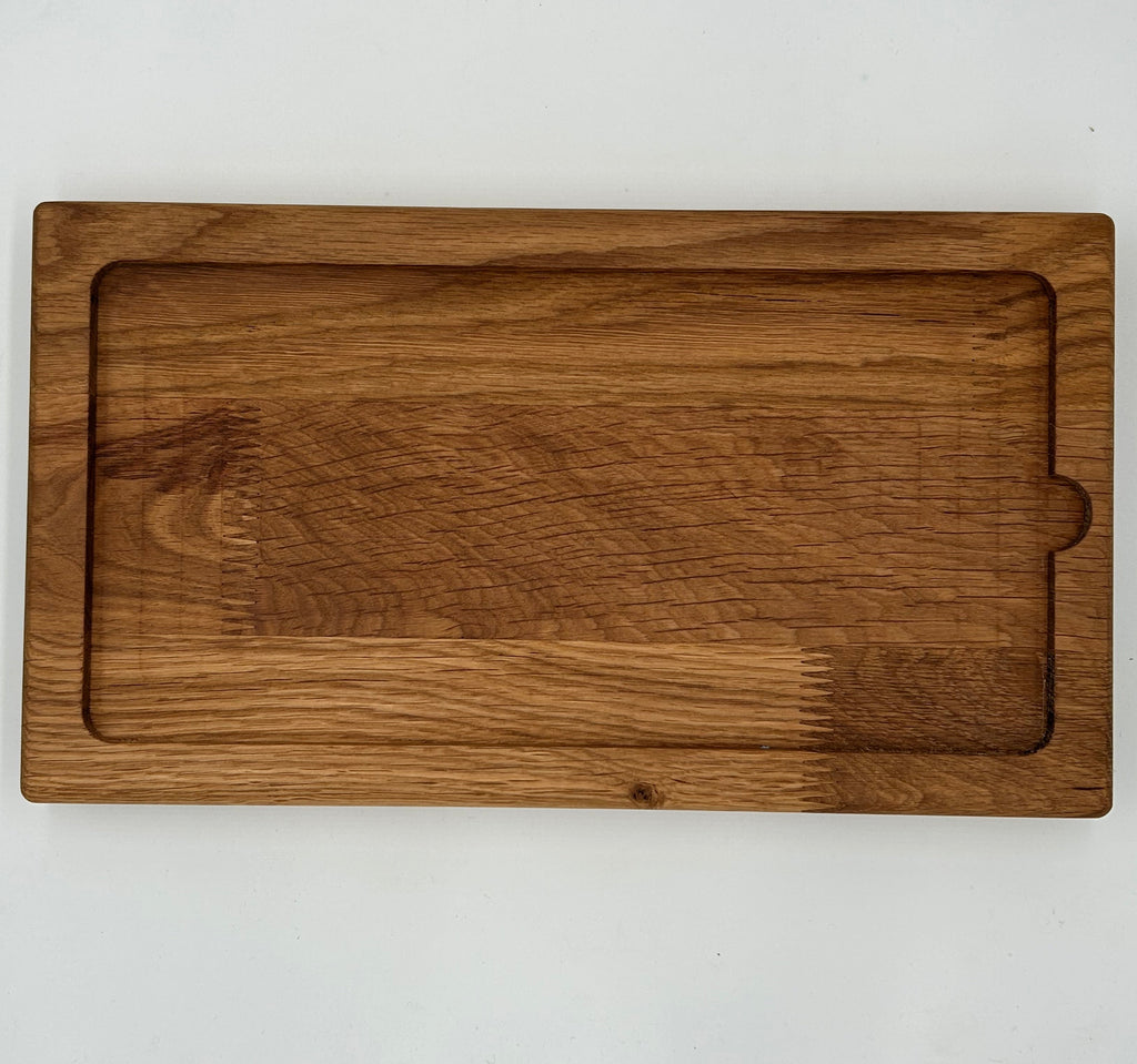 Tabla-bandeja de madera de roble ibérico