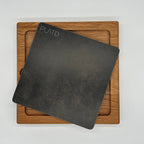 Dúo PLATD cuadrado- Tabla de Roble + piedra
