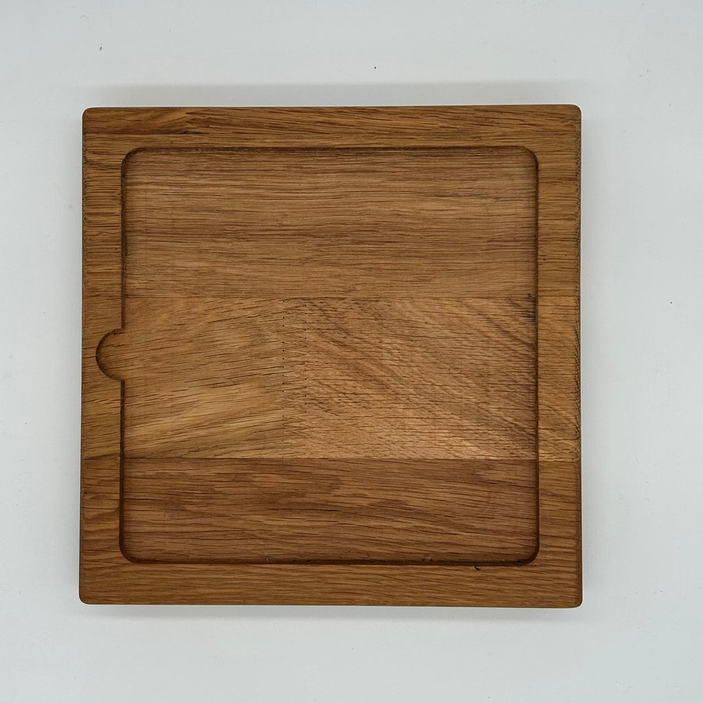 Dúo PLATD cuadrado- Tabla de Roble + piedra