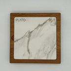 Dúo PLATD cuadrado- Tabla de Roble + piedra