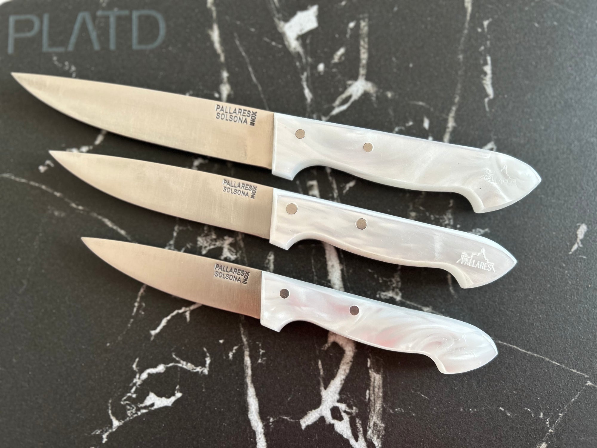 Cuchillo de cocina INOX con mango de Nácar - Pallarès