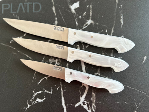 Cuchillo de cocina INOX con mango de Nácar - Pallarès