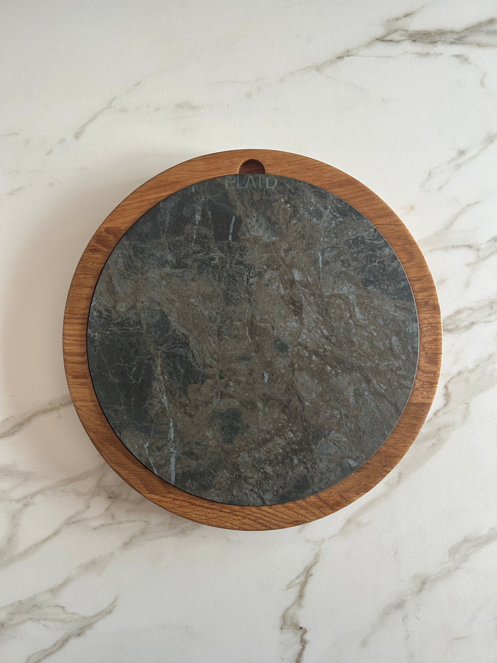Dúo PLATD redondo maxi - Tabla de Roble + piedra