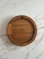 Dúo PLATD redondo mini - Tabla de Roble + piedra