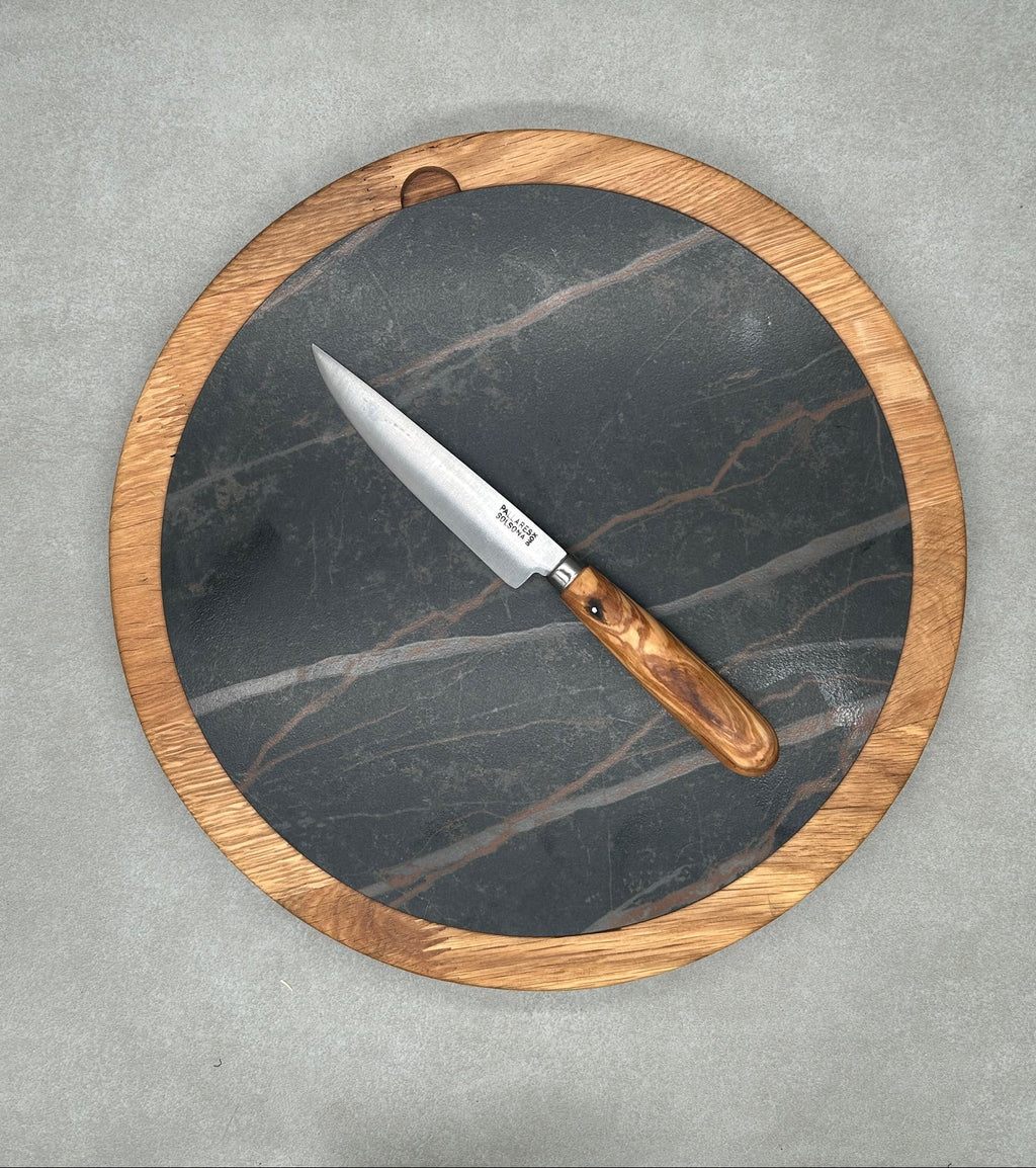 Dúo PLATD redondo maxi - Tabla de Roble + piedra