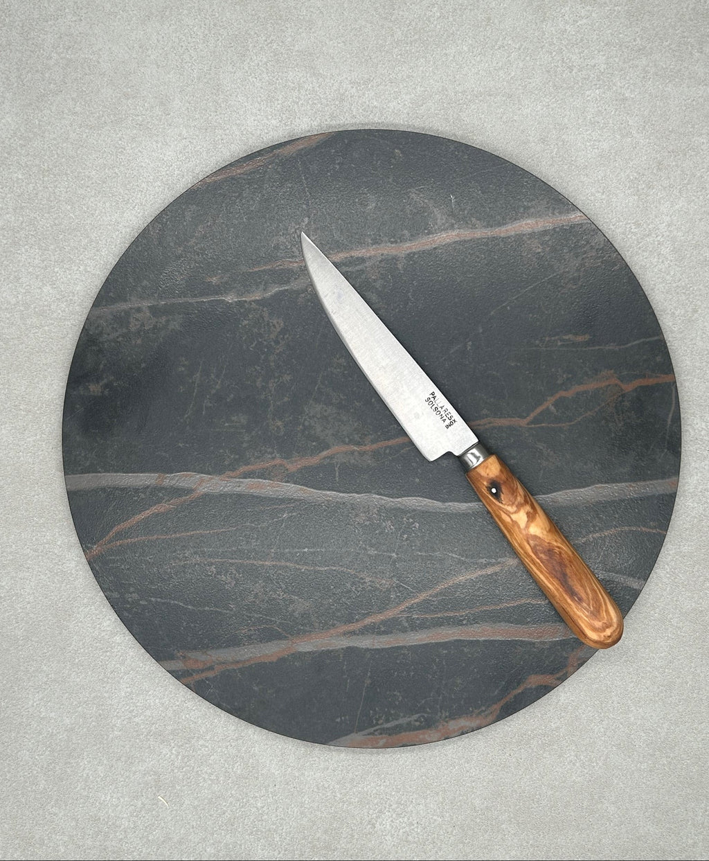 Plato de piedra redondo maxi