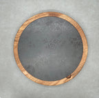 Dúo PLATD redondo maxi - Tabla de Roble + piedra