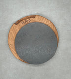 Dúo PLATD redondo mini - Tabla de Roble + piedra