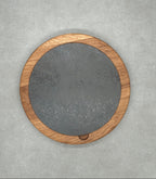 Dúo PLATD redondo mini - Tabla de Roble + piedra