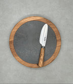 Dúo PLATD redondo mini - Tabla de Roble + piedra