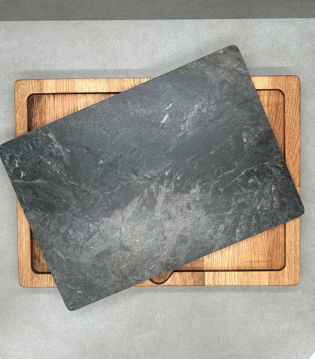Dúo PLATD Essencial- Tabla de Roble + piedra