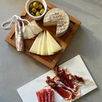Dúo PLATD cuadrado- Tabla de Roble + piedra