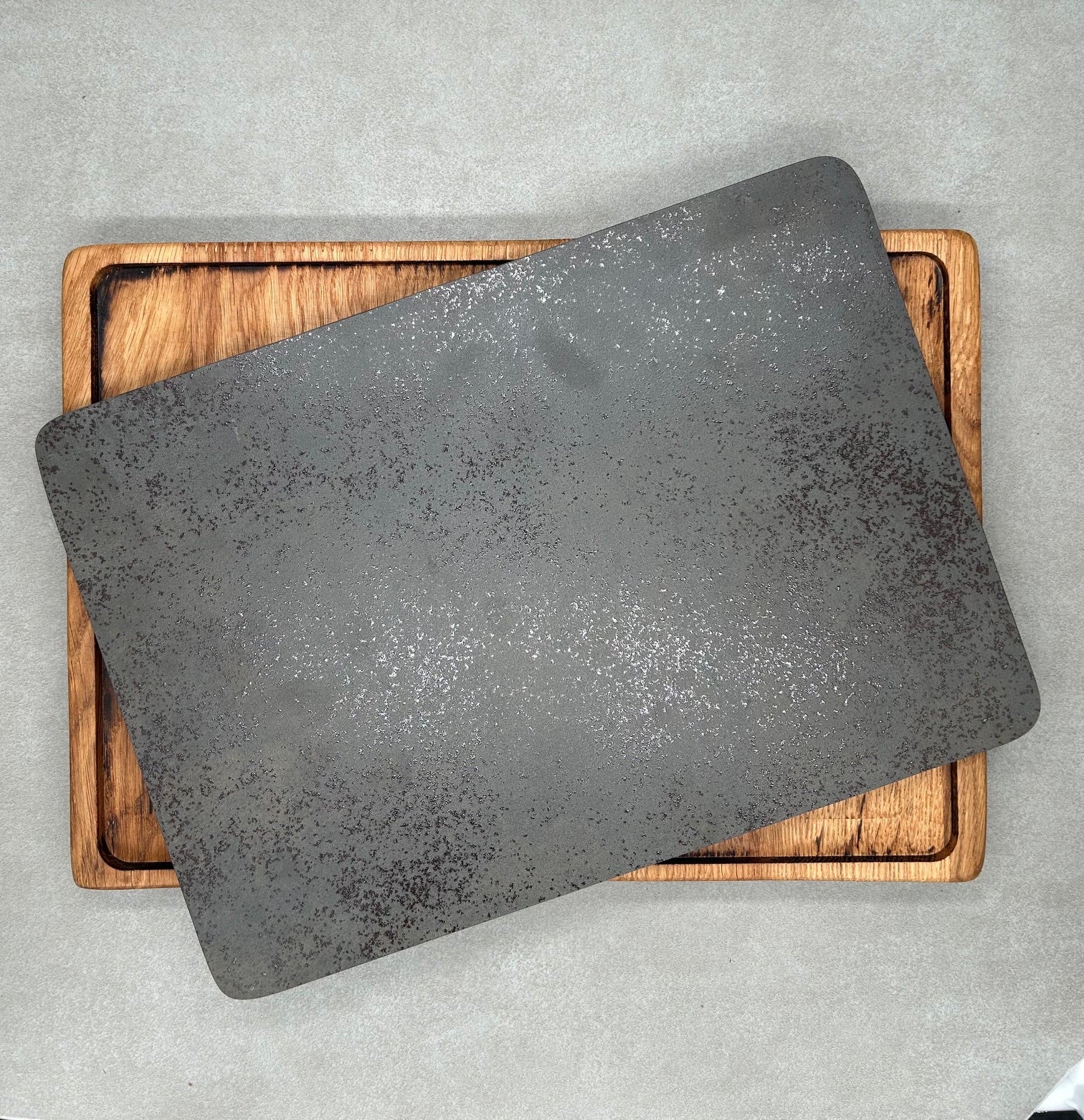 Dúo PLATD Essencial- Tabla de Roble + piedra