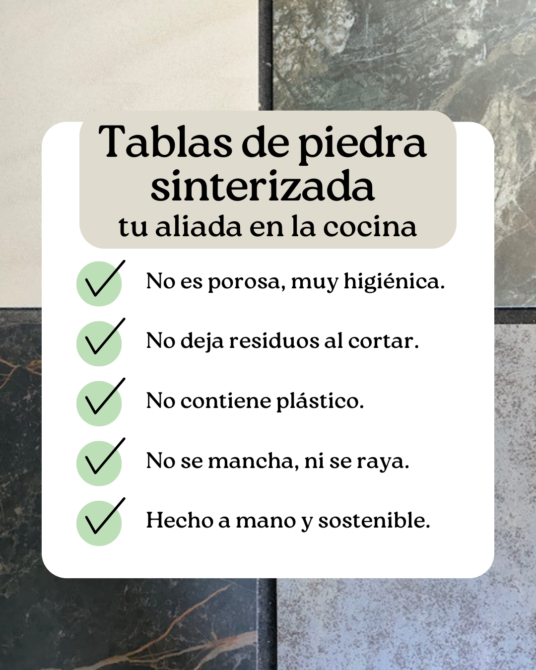 STONA - Tabla de piedra para cortar y servir